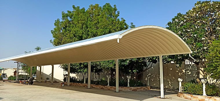 K Span Car Parking Shade saudi arabia