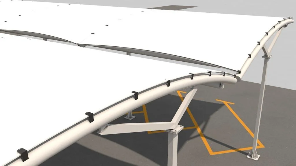 saudi shades Arch Design car parking shade6
