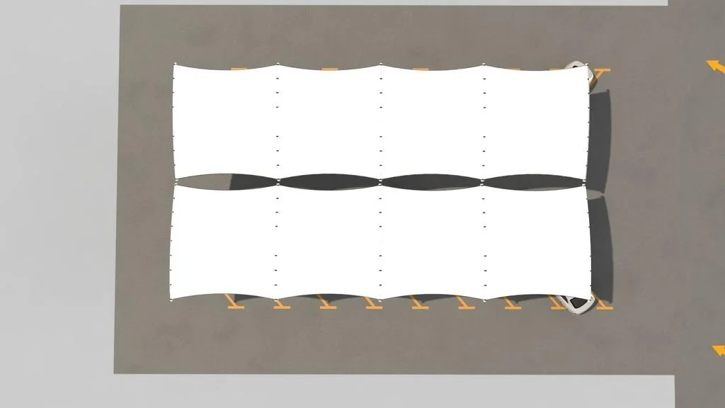 saudi shades Arch Design car parking shade6