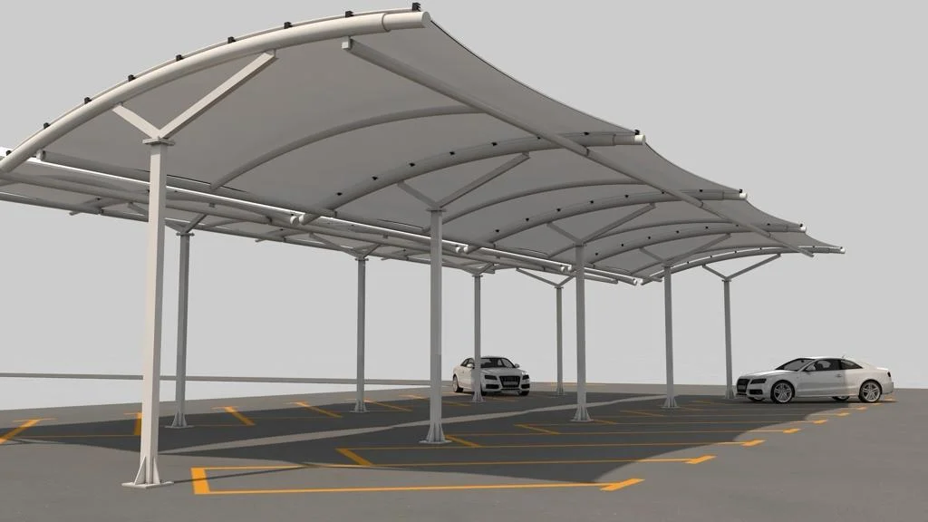 saudi shades Arch Design car parking shade6