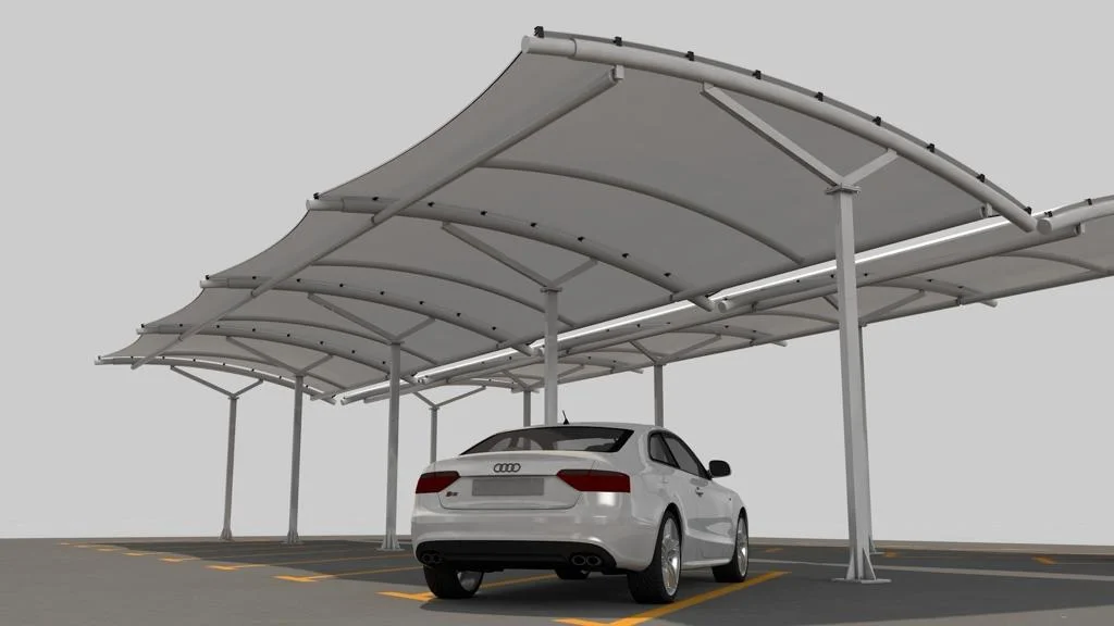 saudi shades Arch Design car parking shade6