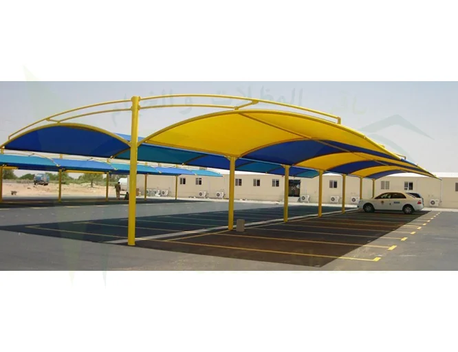 HDPE + PVC Car Parking Shades