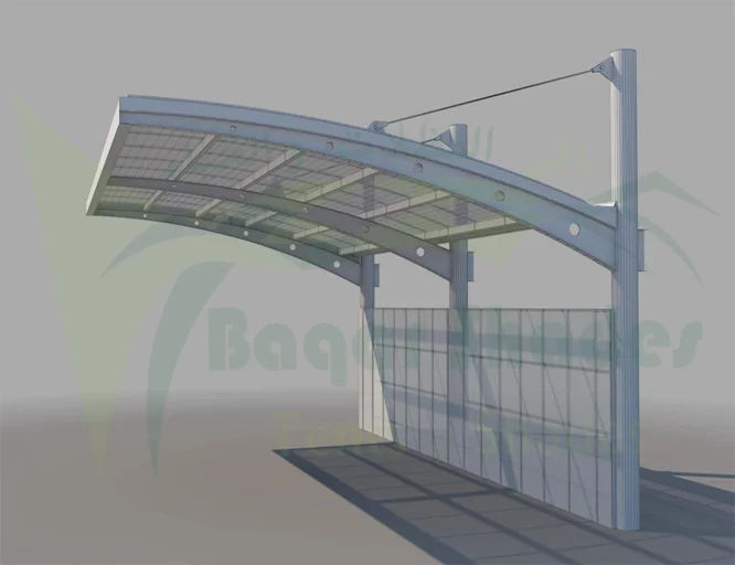 Top Support Car Parking Shades