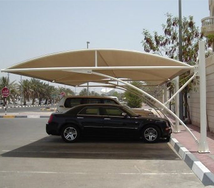 Bottom Support Cantilever Parking Shade