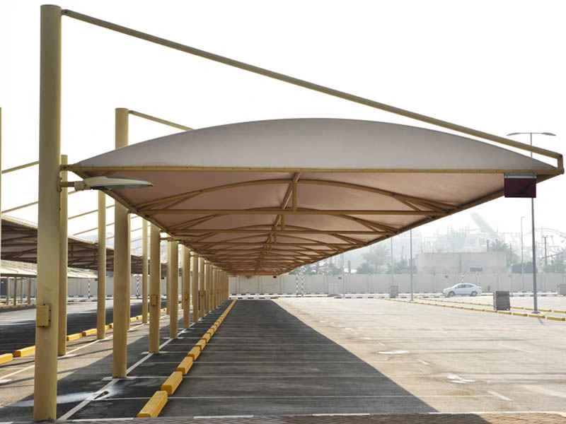 HDPE + PVC Car Parking Shades