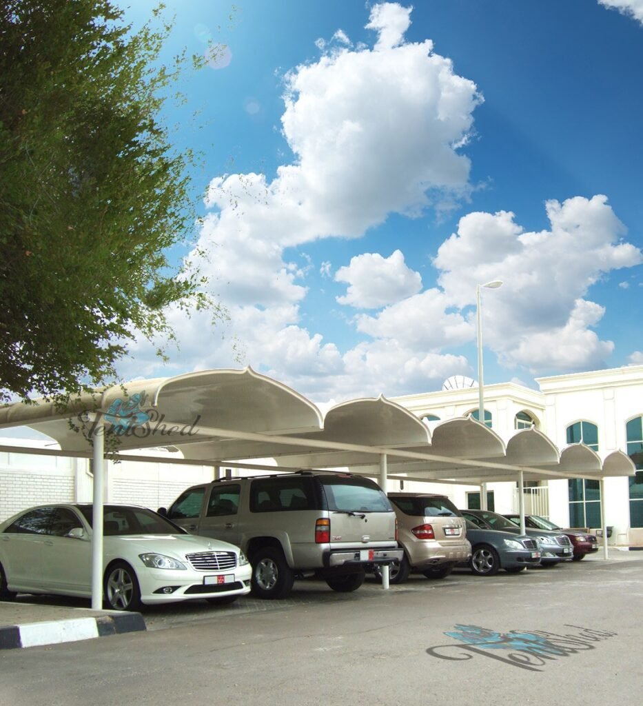 GRP Islamic Arch Design Car Parking Shades 3