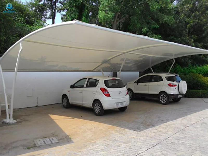 HDPE + PVC Car Parking Shades