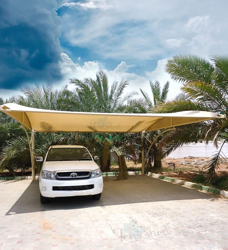 Bottom Support Cantilever Parking Shades