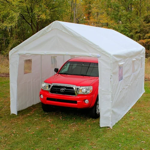 Temporary sit office car parking shade