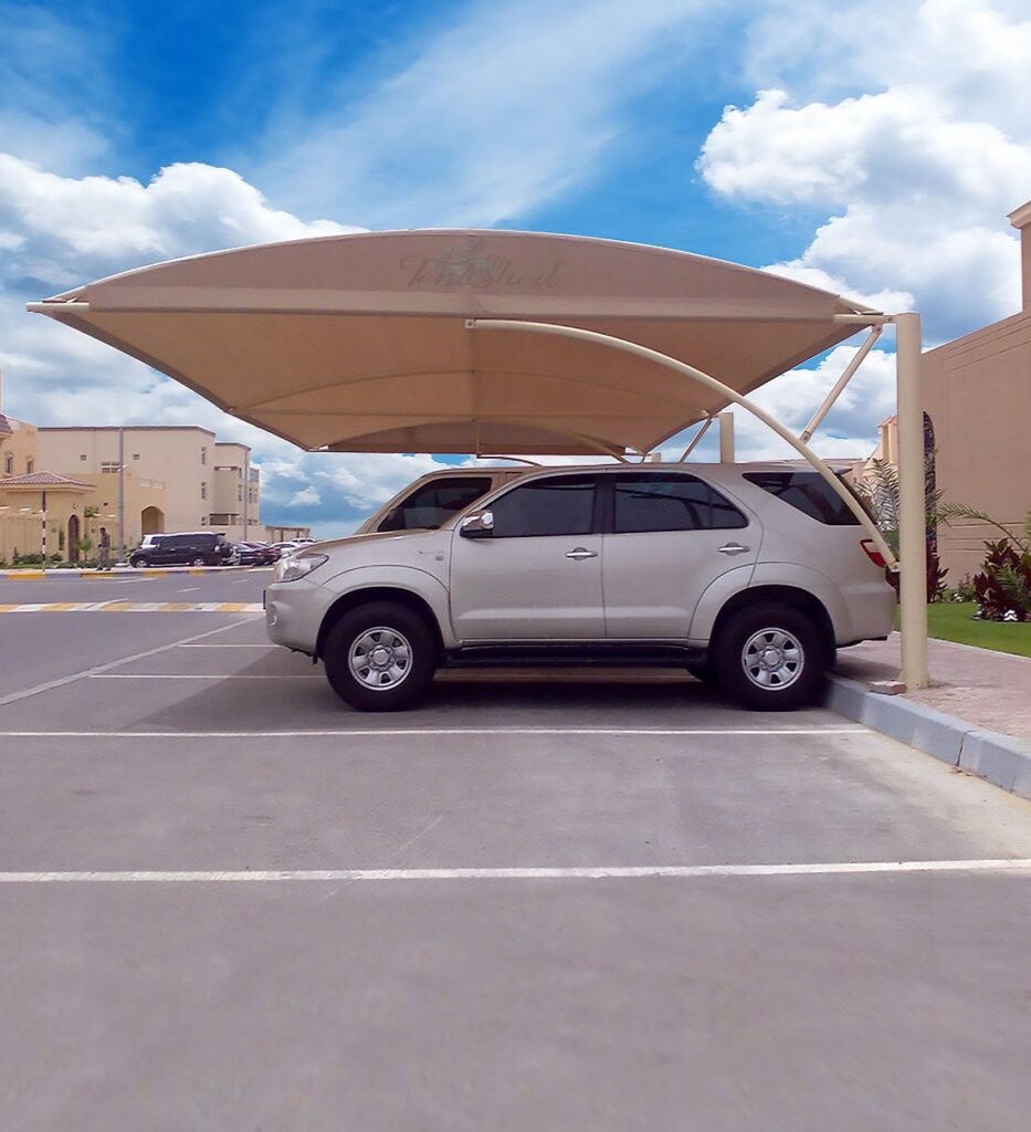 Bottom Support Cantilever Parking Shade 4